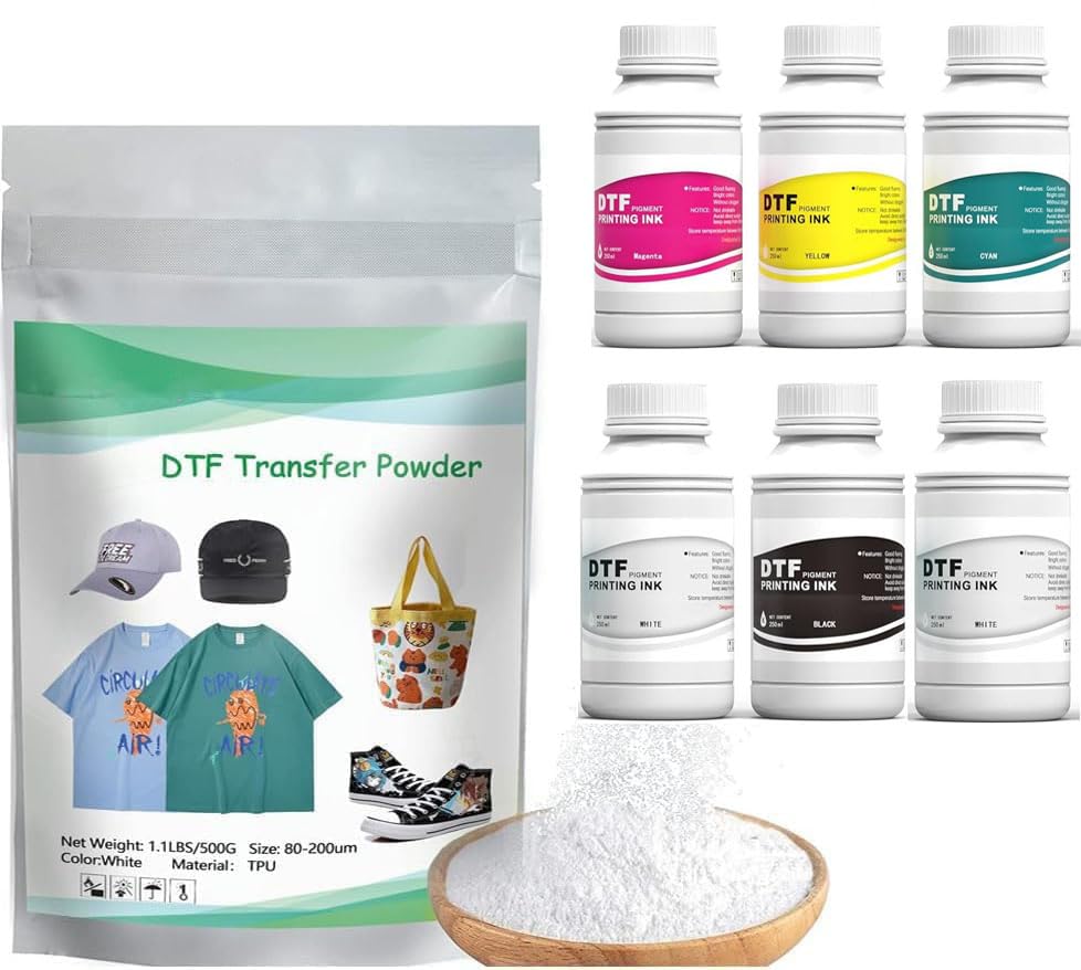Amazon.co.jp: Procoloredfun DTF インクとパウダーセット 6 x 250ml